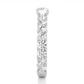 Vermeil Round Moissanite Lab Diamond Eternity Engagement Ring