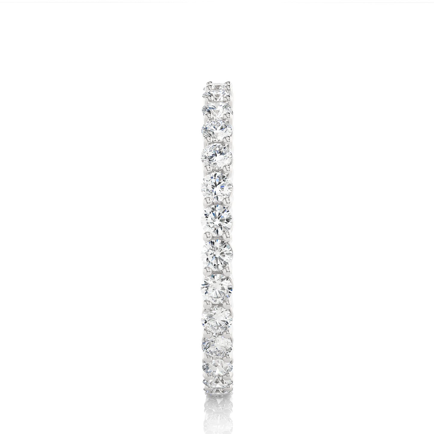 Stackable Round Diamond Eternity Wedding Band