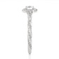 Twisted Halo Moissanite Lab Diamond Vermeil Ring