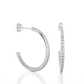 Round Lab Diamond Luxe Hoop Earrings