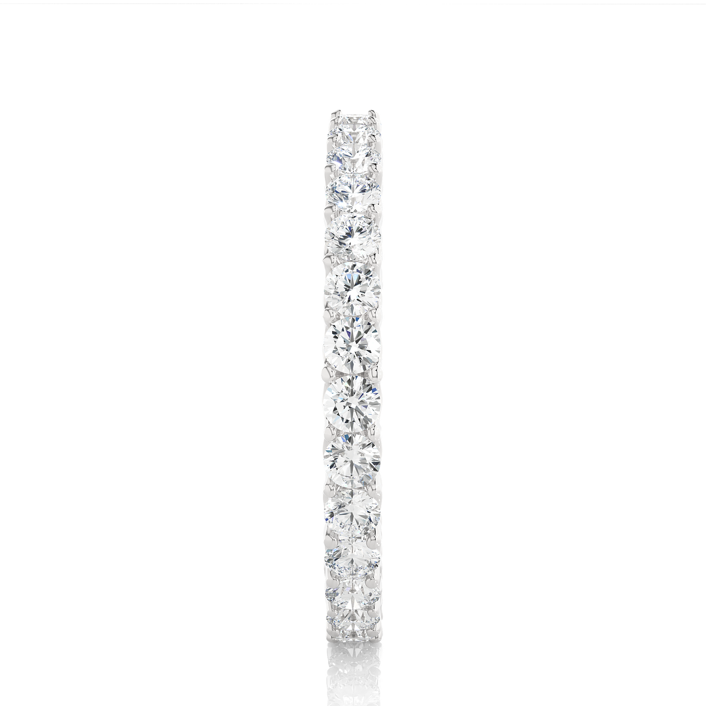 Round Cut Lab Grown Diamond Eternity Band