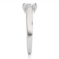 Lab Grown Diamond Moissanite Solitaire Princess Cut Ring