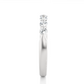 Elegant Round Lab Moissanite Wedding Band Vermeil Ring