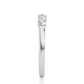Five Stone Moissanite Lab Diamond Vermeil Ring