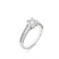 Princess Cut Lab / Moissanite Diamond Engagement Ring