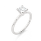 Princess Cut Vermeil Moissanite Lab Diamond Engagement Ring