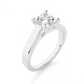 Lab Grown Diamond Moissanite Solitaire Princess Cut Ring