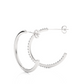 Round Lab Diamond Luxe Hoop Earrings