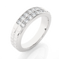 Men’s Lab Diamond Double Row Wedding Band