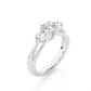 Classic Round Diamond Three Stone Engagement Ring