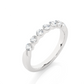 Elegant Round Lab Moissanite Wedding Band Vermeil Ring