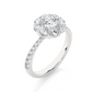 Floral Cluster Moissanite Lab Diamond Vermeil Ring