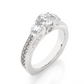 Three Stone Lab Grown Diamond Engagement Ring