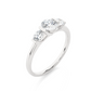 Lab Grown / Moissanite Diamond Three Stone Engagement Ring