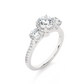 Three Stone Classic Lab Grown Diamond Ring