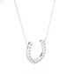 Lucky Horseshoe Lab Diamond Gold Necklace