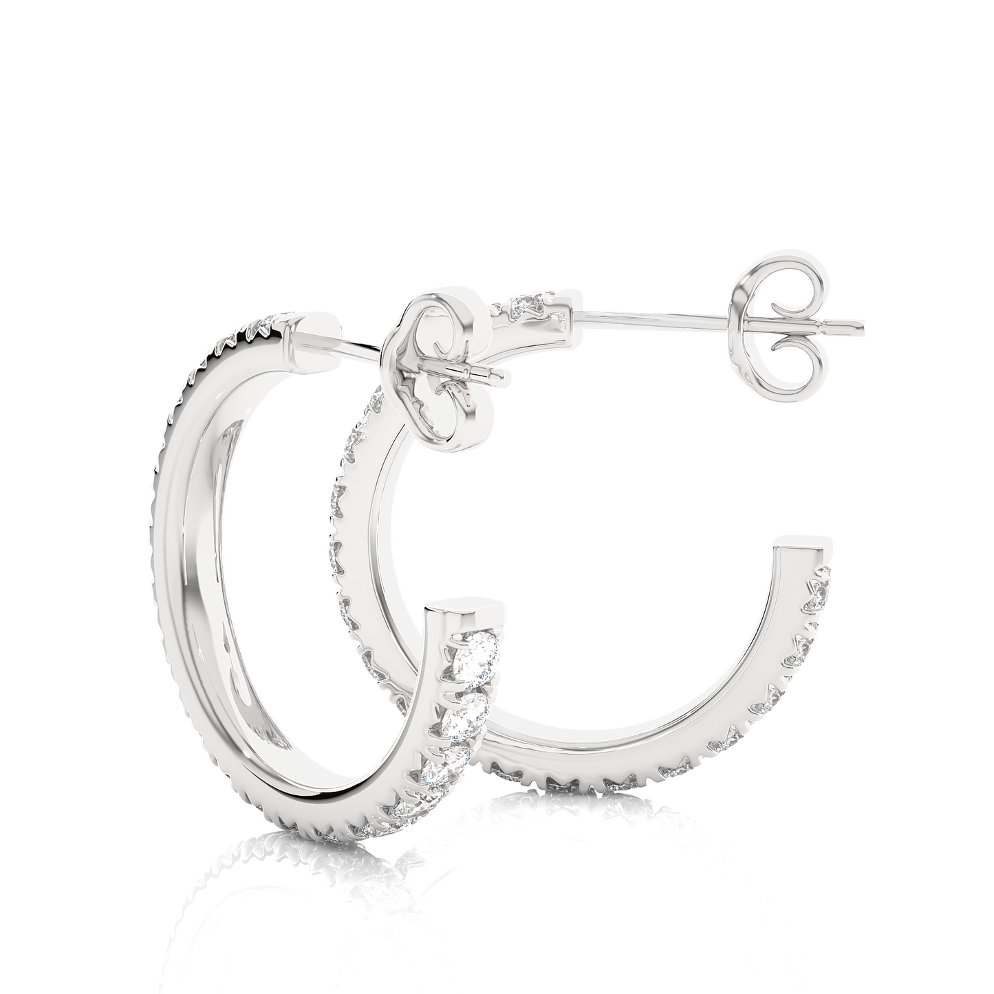 Classic Luxe Lab Grown Diamond Hoop Earrings