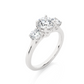 Round Diamond Three Stone Engagement Ring