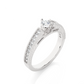 Round Cut Lab / Moissanite Diamond Engagement Ring