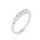Five Stone Moissanite Lab Diamond Vermeil Ring