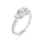Round Lab Moissanite Diamond Engagement Ring