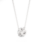 Vermeil Gold Round Moissanite Diamond Solitaire Pendant