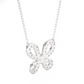Butterfly Lab Grown Diamond Pendant Necklace