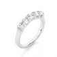 Lab Grown Moissanite Five Stone Wedding Band Ring