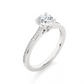 Round Lab Grown & Moissanite Diamond Engagement Ring
