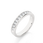 Classic Diamond Moissanite Lab Vermeil Wedding Band Ring