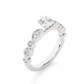 Royal Spark Halo Vermeil Engagement Statement Ring