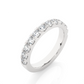 Round Prong Eternity Wedding Band Vermeil Ring