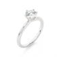 Round Solitaire Vermeil Moissanite Lab Diamond Engagement Ring