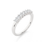 Princess Cut Diamond Vermeil Half Eternity Wedding Band