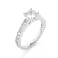 Cushion Cut Moissanite Diamond Luxury Engagement Ring