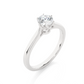 Classic Solitaire Vermeil Moissanite Lab Diamond Ring