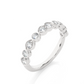 Premium Lab Diamond Moissanite Bezel Set Wedding Band Ring
