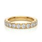 Round Prong Eternity Wedding Band Vermeil Ring