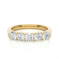 Lab Grown Moissanite Five Stone Wedding Band Ring