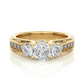 Three Stone Lab Grown Diamond Engagement Ring