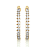 Luxe Lab Diamond Hoop Earrings