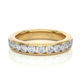 Eternity Diamond Moissanite Lab Vermeil Wedding Band