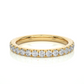 Classic Lab Moissanite Diamond Wedding Band Vermeil Elegant Ring