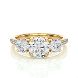 Three Stone Classic Lab Grown Diamond Ring
