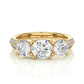 Round Three Stone Lab Grown / Moissanite Diamond Ring
