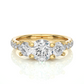 Round Lab Moissanite Diamond Engagement Ring