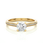 Round Lab Grown & Moissanite Diamond Engagement Ring
