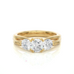 Classic Round Diamond Three Stone Engagement Ring