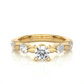 Vermeil Moissanite Lab Diamond Engagement Ring