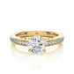 Round Cut Lab / Moissanite Diamond Engagement Ring
